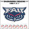 Florida Atlantic mascot embroidery design, NCAA embroidery, Sport embroidery, logo sport embroidery, Embroidery design..jpg