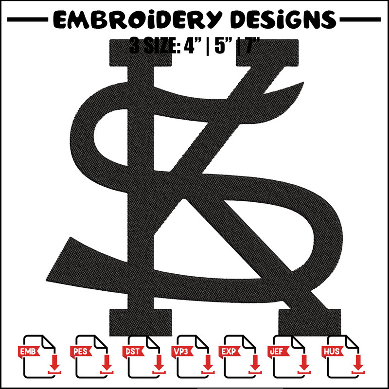 Kennesaw State logo embroidery design, Logo embroidery, Sport embroidery, logo sport embroidery, Embroidery design.jpg