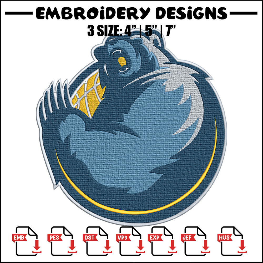 Memphis Grizzlies design embroidery design, NBA embroidery,Sport embroidery, Embroidery design,Logo sport embroidery..jpg