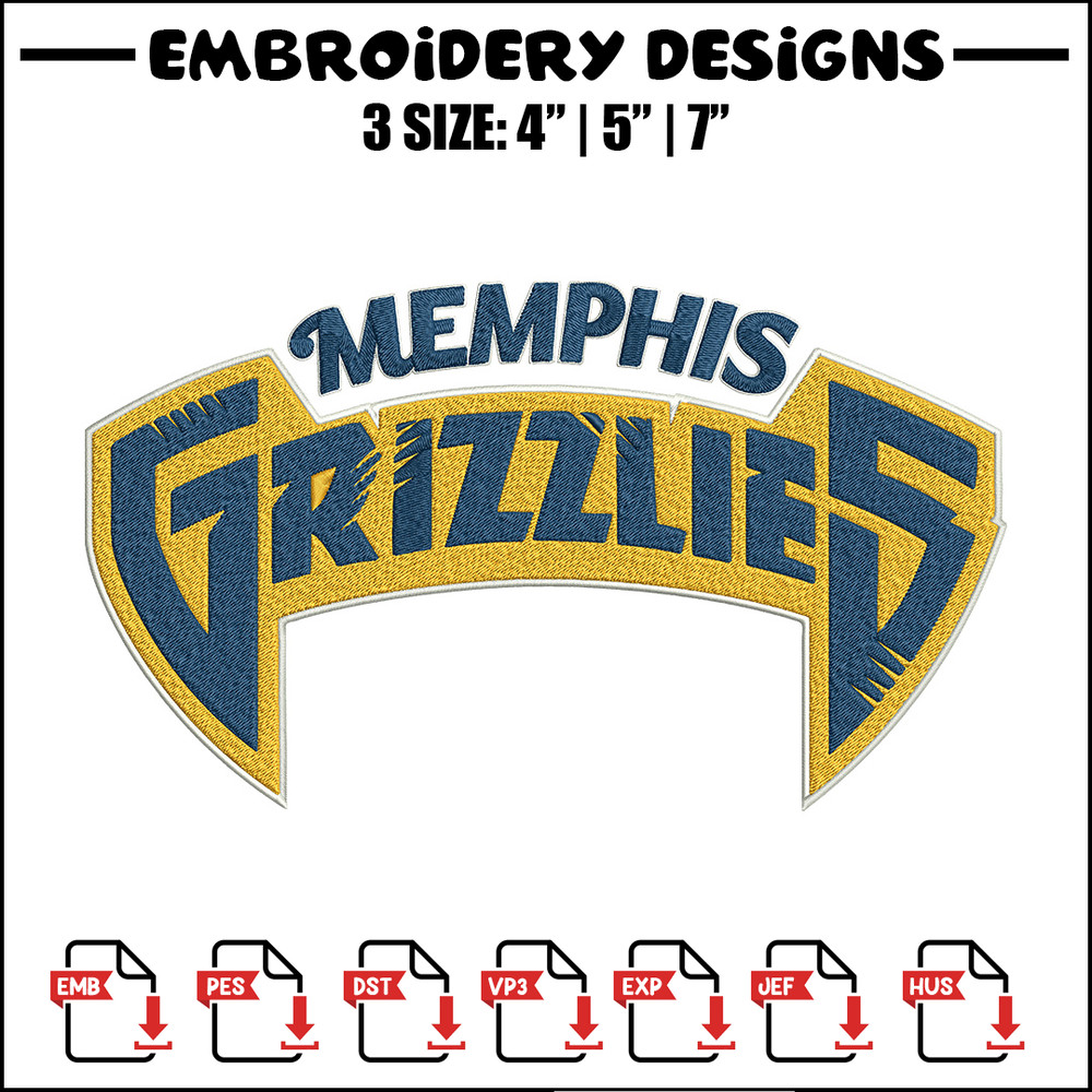 Memphis Grizzlies logo embroidery design, NBA embroidery, Sport embroidery,Embroidery design, Logo sport embroidery.jpg