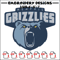 Memphis Grizzlies logo embroidery design, NBA embroidery, Sport embroidery,Embroidery design,Logo sport embroidery.jpg