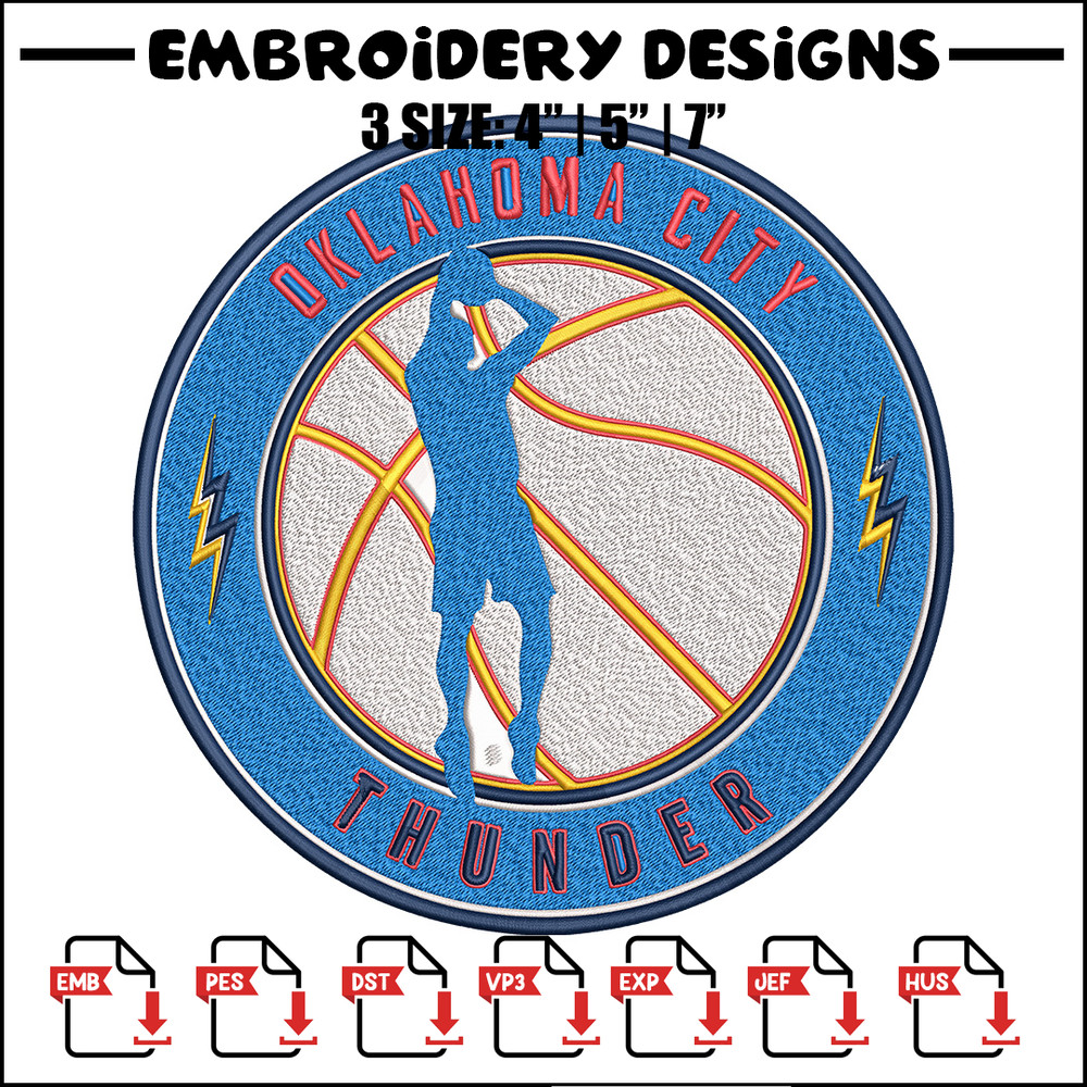 Oklahoma Thunder design embroidery design, NBA embroidery, Sport embroidery, Embroidery design, Logo sport embroidery..jpg