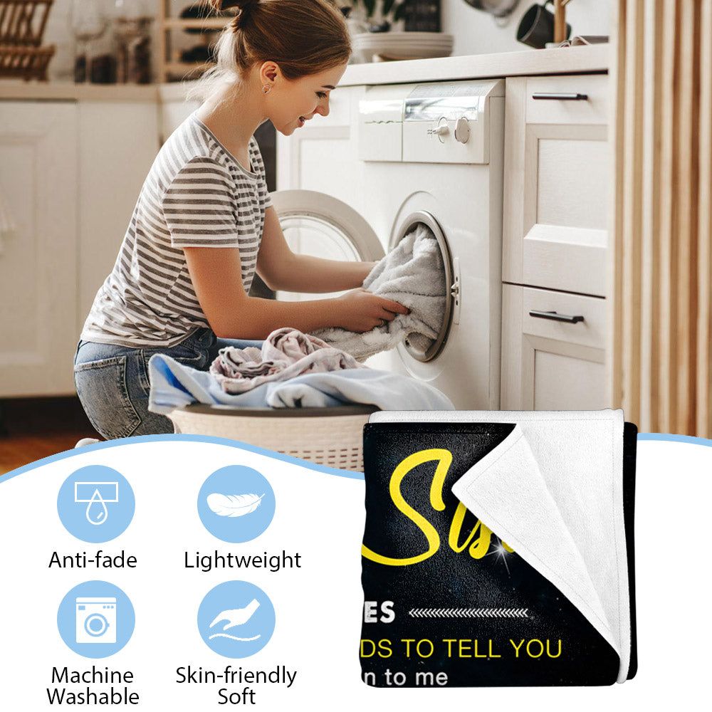 To My Beloved Sister I Will Always Be There To Love You Angels Custom Blanket For Sister 4