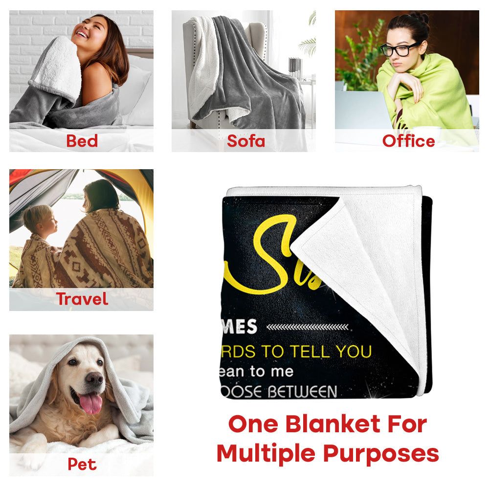 To My Beloved Sister I Will Always Be There To Love You Angels Custom Blanket For Sister 6