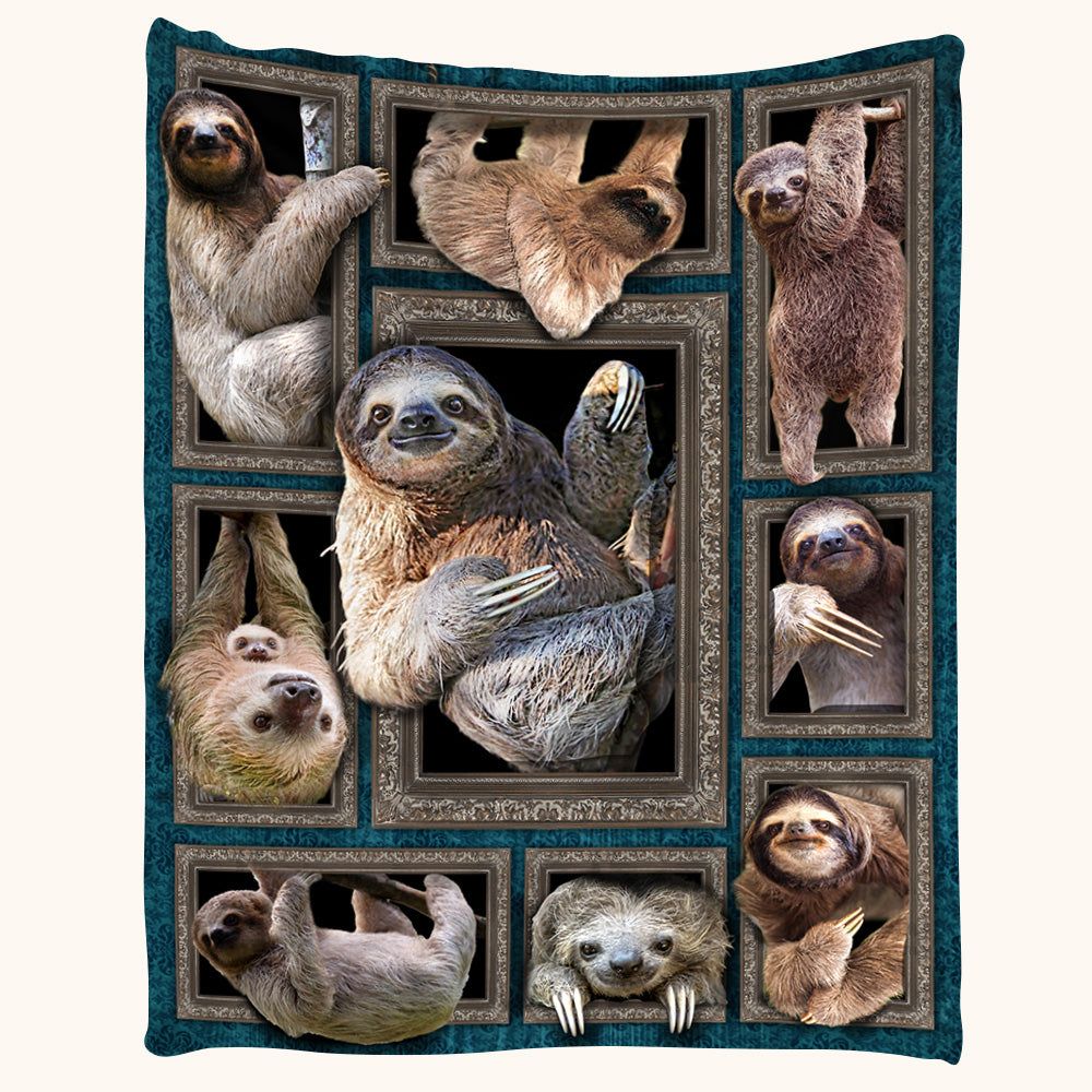 Blanket Gift For Sloth Lovers Sloth Blanket Gifts For Sloth Lover Sloth 3D Flame Blanket 0