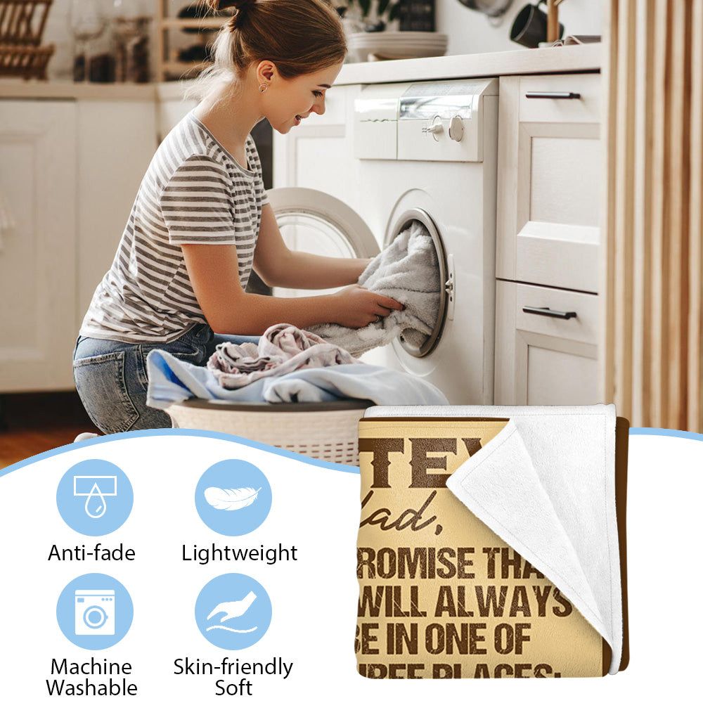 To My Son I Promise That I Will Always Be In One Hand To Hand Custom Blanket Gift For Son 5