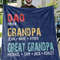 Dad Grandpa Great Grandpa Vintage Custom Name Blanket Gift For Grandpa 0