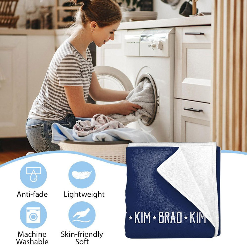 Dad Grandpa Great Grandpa Vintage Custom Name Blanket Gift For Grandpa 4