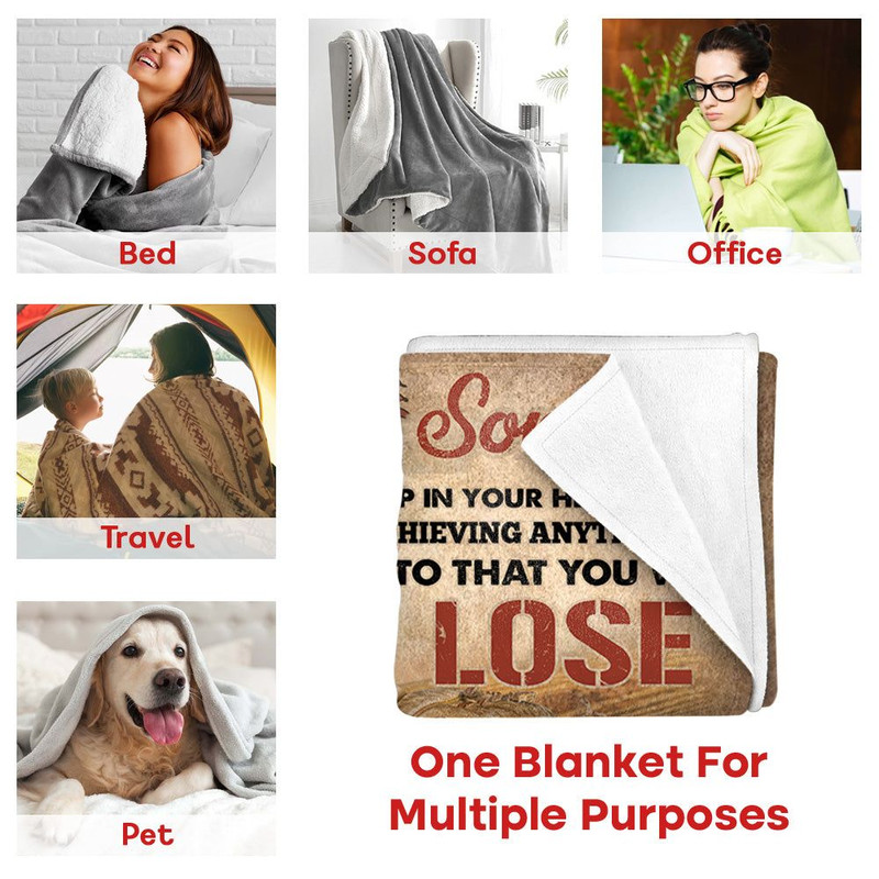 To My Son I Want You To Believe Deep In Your Heart Baseball Custom Blanket For Son 5