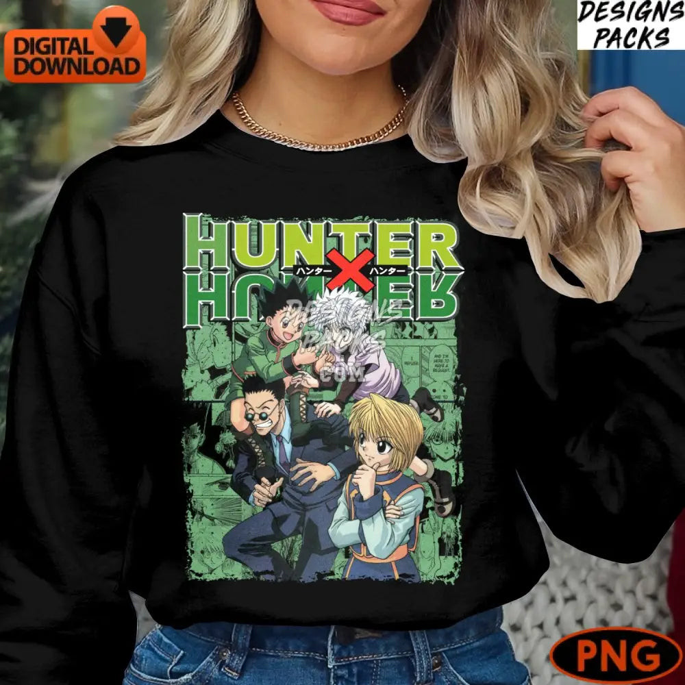 hunter-x-digital-anime-instant-download-manga-png-612.jpeg