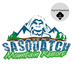 Sasquatch Png, Yeti, Bigfoot - Digital Download, transparent sasquatch png, sassy the sasquatch png& png files included!