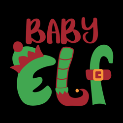 Baby Elf, Baby Elf Svg, Digital Download, Santa Claus Svg, Baby Elf Png Download