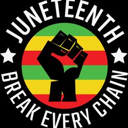 juneteenth break every chain flag svg, juneteenth svg, juneteenth design, black history svg, digital download