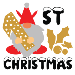 Baby's 1st christmas Svg, Funny Christmas Svg, Merry Christmas Svg, Christmas Svg, Holiday Svg, Digital download