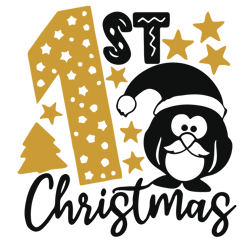 1st christmas Svg, Funny Christmas Svg, Merry Christmas Svg, Christmas Svg, Holiday Svg, Digital download
