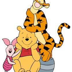 winnie tigger piglet svg, winnie the pooh svg, winnie the pooh png, pooh svg, winnie the pooh clipart, cartoon svg-1