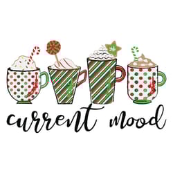 current mood svg, christmas svg, christmas coffee, sublimation design, logo christmas svg, instant download