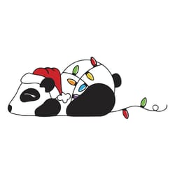 sleeping christmas lights panda christmas svg, christmas svg files, logo christmas svg, instant download