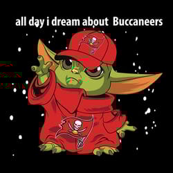 all day dream yoda tampa bay buccaneers nfl svg, tampa bay svg, football team svg, nfl svg, sport svg, cut file