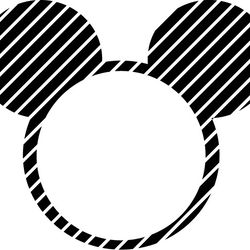 circle minnie lined head svg, disney mickey mouse svg, mickey clipart, mickey silhouette, mickey head svg, cut file(1)