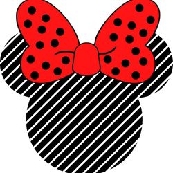 mouse head slanted lines polka dot bow svg, mickey head svg, disney svg, disney family vacation png, digital download(1)