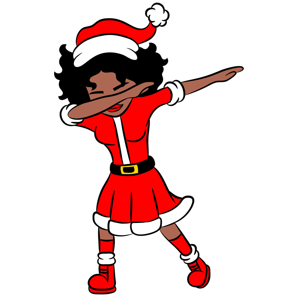 DABBING SANTA CLAUS AFRO GIRL.jpg