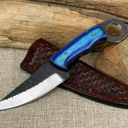 north american knives high carbon steel karambit fixed blade pocket forged knife – tactical tool for survival & self def