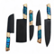 North American Knives Premium Stabilized Wood Resin Composite Chef Knife Set Artisan DesignNAKTD3 4