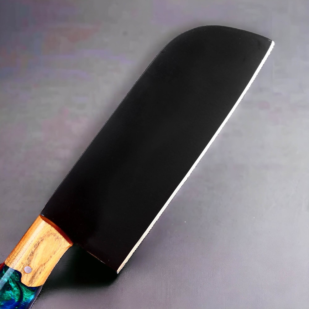 North American Knives 12 Chef Knife Premium Steel Blade With Resin Olive Wood Handle D44 4