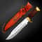 North American Knives Handcrafted Bowie Knife With Polished Wood Handle Outdoor Survival Essentia 3