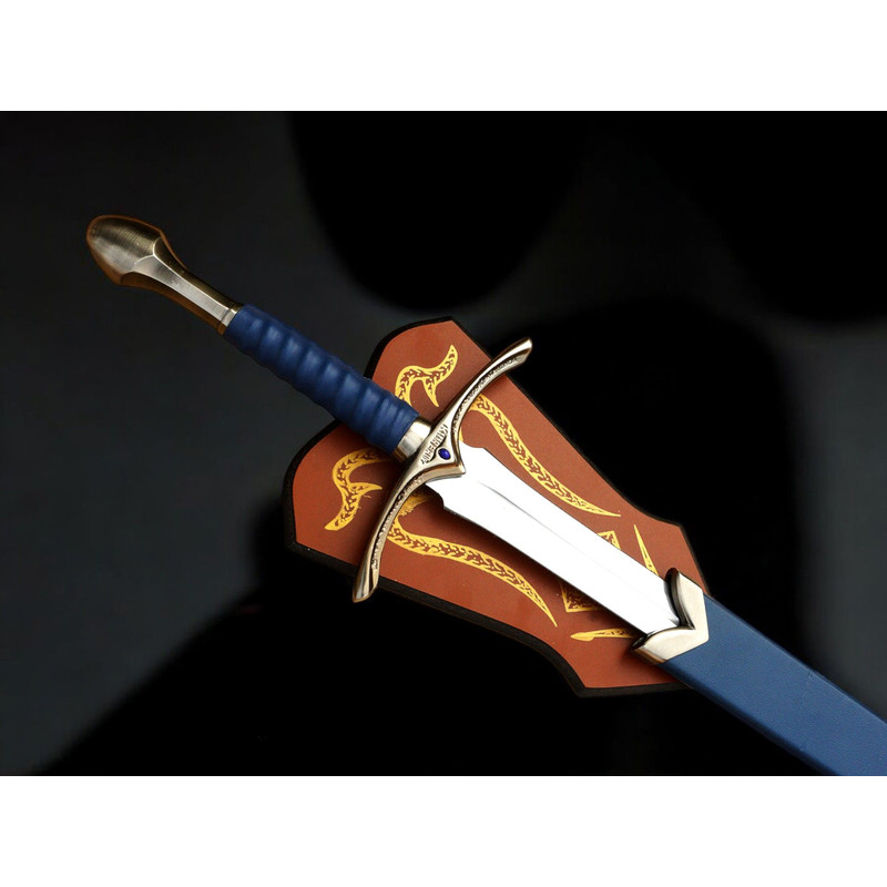 North American Knives  Glamrig Handmade 17 High Carbon Damascus Steel Sword With Leather Sheath  Pr 0