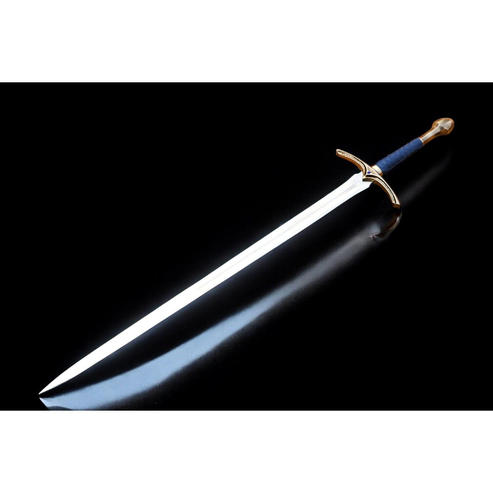 North American Knives  Glamrig Handmade 17 High Carbon Damascus Steel Sword With Leather Sheath  Pr 3