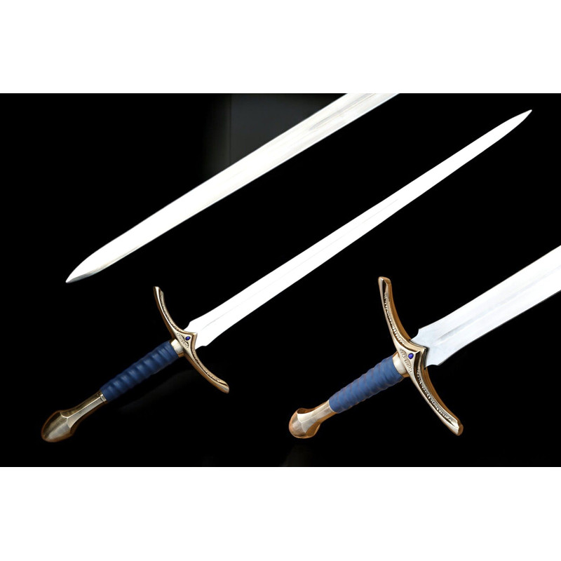 North American Knives  Glamrig Handmade 17 High Carbon Damascus Steel Sword With Leather Sheath  Pr 4