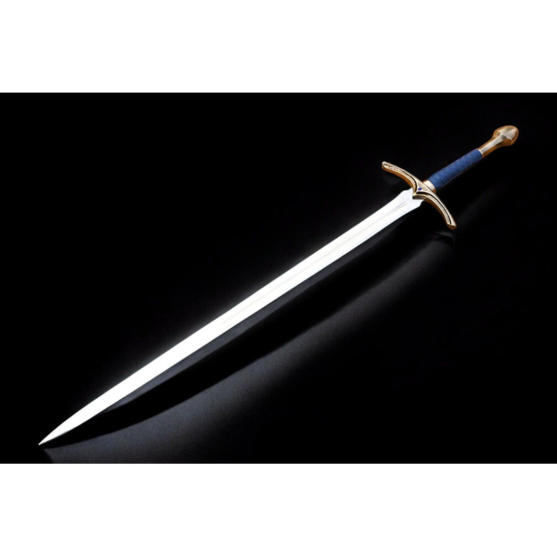 North American Knives  Glamrig Handmade 17 High Carbon Damascus Steel Sword With Leather Sheath  Pr 9