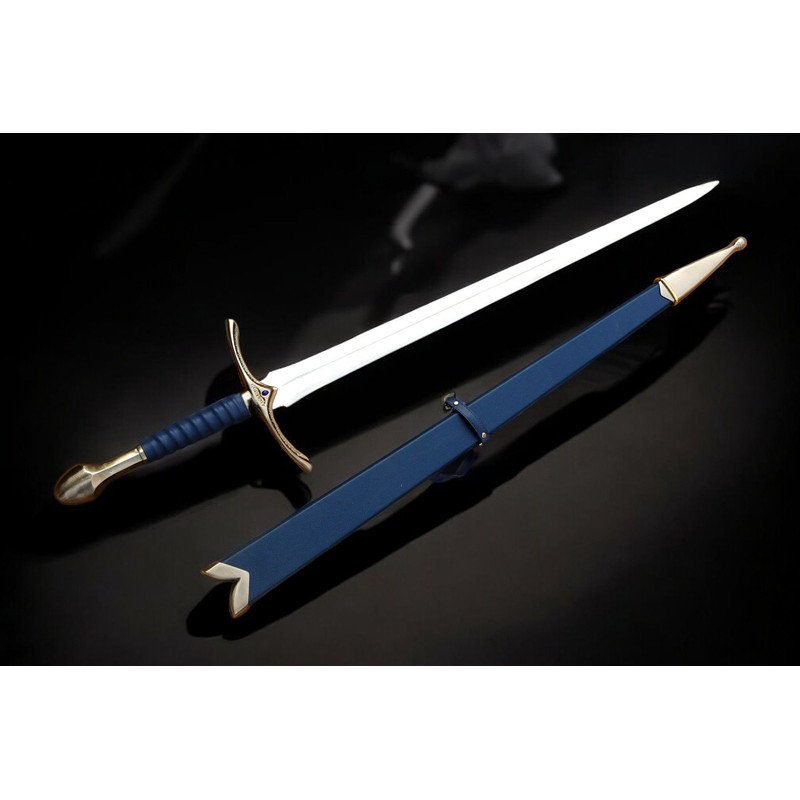 North American Knives  Glamrig Handmade 17 High Carbon Damascus Steel Sword With Leather Sheath  Pr 13