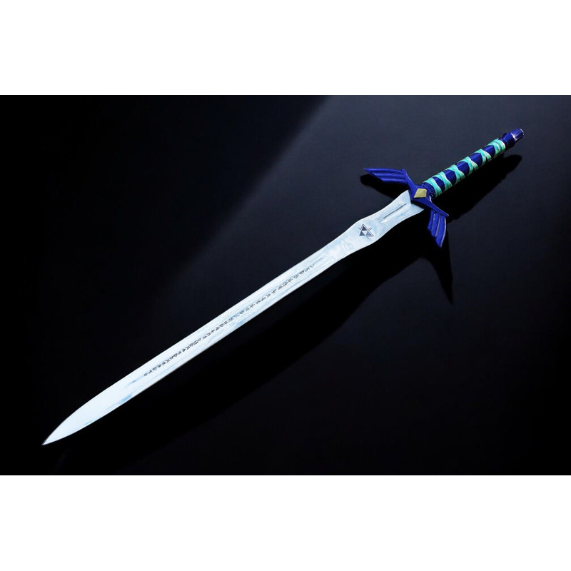 North American KnivesZeldaInspired Handforged Damascus Sword High Carbon Steel Leather Sheath Ma 4