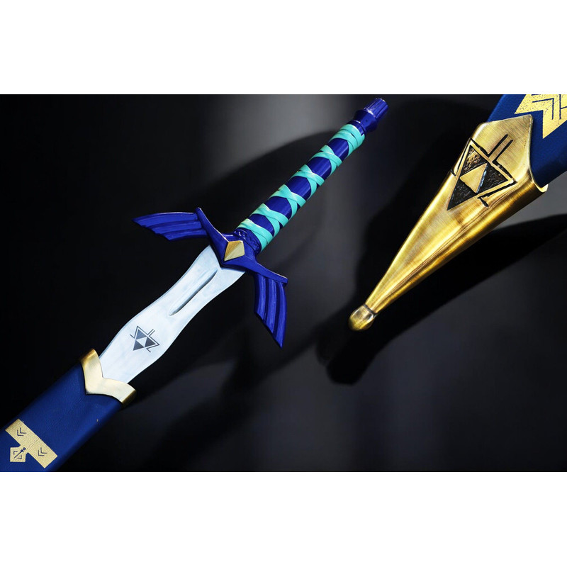 North American KnivesZeldaInspired Handforged Damascus Sword High Carbon Steel Leather Sheath Ma 7