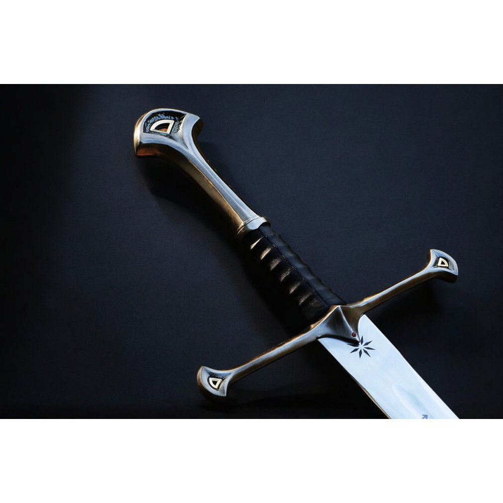 North American Knives Anduril Tactical Sword Authentic Carbon Steel Replica Handforged Sword For C 3