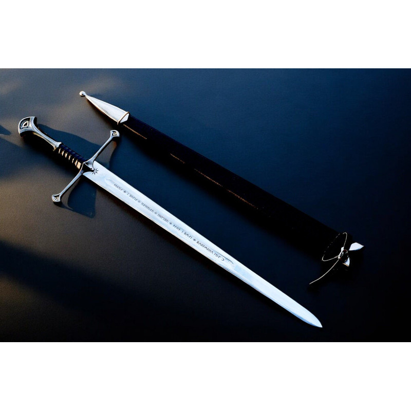 North American Knives Anduril Tactical Sword Authentic Carbon Steel Replica Handforged Sword For C 7