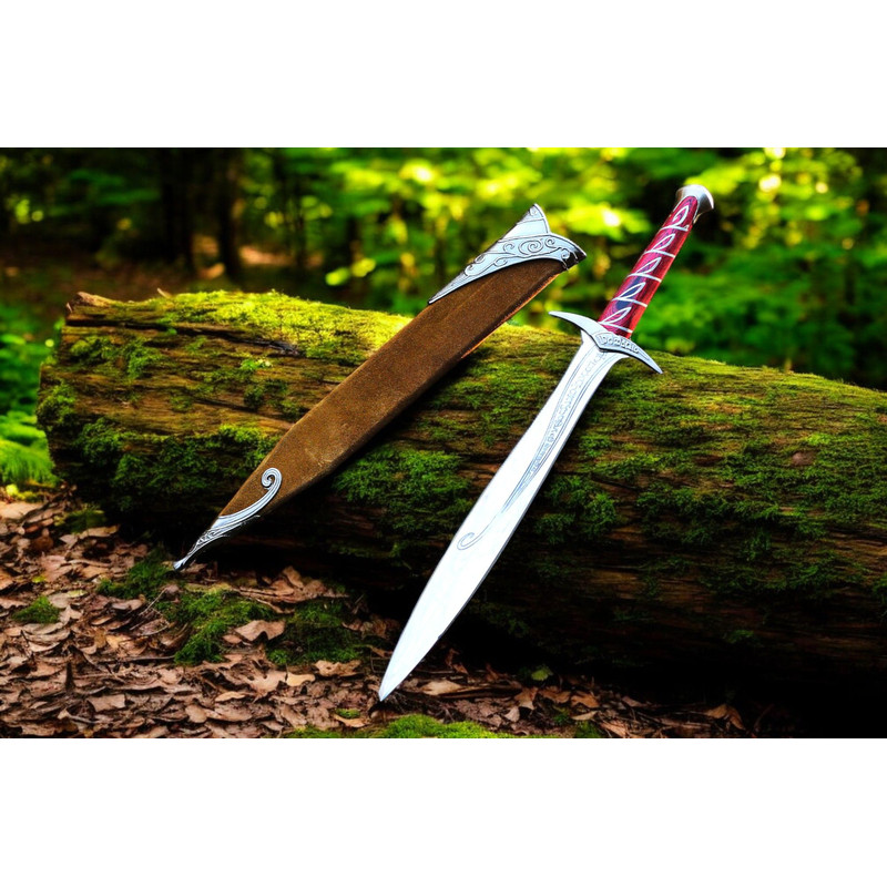 North American Knives Sting Sword Replica  29 Fantasy Dagger With Scabbard  Lord Of The Rings Hobbi 9