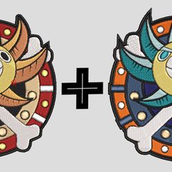 sunny logo patch set, machine embroidery design, instant download, 3 size & dst, sew, pes, exp, hus, pec, jef, vp3, xxx