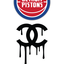 Detroit Pistonss PNG, Chanel NBA PNG, Basketball Team PNG,  NBA Teams PNG ,  NBA Logo Design 02