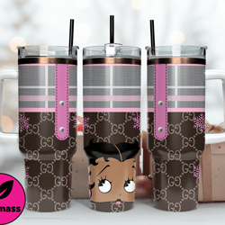 gucci tumbler wrap, betty boop tumbler, gucci logo, luxury tumbler 40oz tumbler wrap d195 by thomass