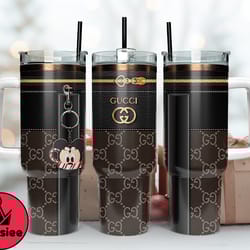gucci tumbler wrap, mickey tumbler wrap, gucci logo, luxury tumbler 40oz tumbler wrap d207 by kassiee