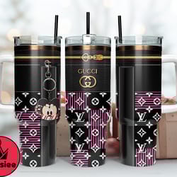 gucci tumbler wrap, mickey tumbler wrap, gucci logo, luxury tumbler 40oz tumbler wrap d212 by kassiee