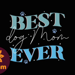 best dog mom ever retro mothers day svg