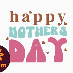 happy mothers day retro mothers day svg