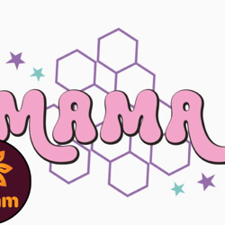 retro mama leopard mothers day svg
