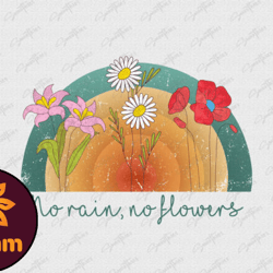 vintage flower no rain no flower png