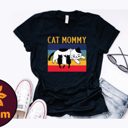 vintage retro cat mommy design